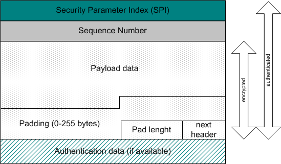 embed encryption in the esp